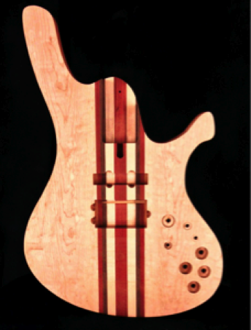 CWG christopher woods guitar 55V8 bass 